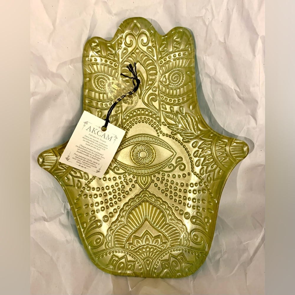 Akcam Turkish Glass Decorative Plate